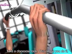 Геј атлетка јеба своју вагину у 3Д цртаном порно филму