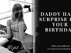 Big dick surprise for female friend's birthday girl