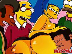 Cartoon characters get down and dirty in a wild gangbang