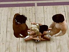 Çizgi film porno: Sims 4'ün kirli basketbol çatı katı parodi