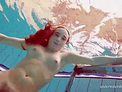 HD video of Nina mohnatka's smoking hot underwater show