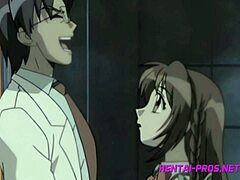 Big cocked doctor pleasures young girl in anime creampie video