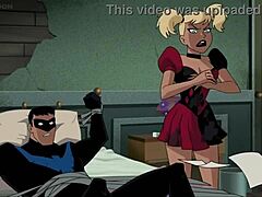HD video of Harley and Batman in a steamy love scene