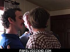 Hot twink and step dad engage in some anal sex