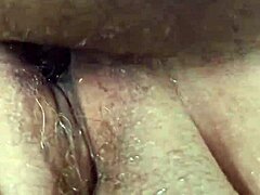 Big-assed MILF gets creampied after a pee accident
