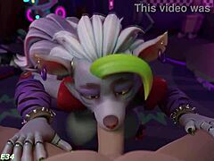 A compilation of 3D hentai animations featuring Roxanne Wolf in cosplay and costumes