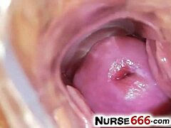 Speculum makes the chicks achieve the orgasms