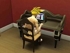 Istri selingkuh menangkap susu berukuran raksasa dalam film porno Dragon Ball episode 41