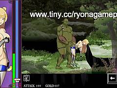Stor och vacker blond krigare njuter av kinky hentai action i gyllene rp chroniquel