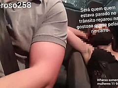 Brazilian teen redhead Avenida Paulista gets dominated in doggystyle and street sex