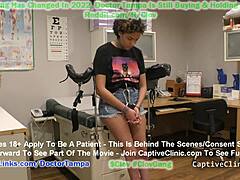 Curly haired patient gets dominated by doctor in a kinky bdsm encounter