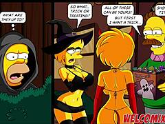 L'orgia di Halloween di Lisa con personaggi dei cartoni animati
