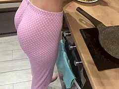 Homemade sex tape of stepbrother and I making pancakes