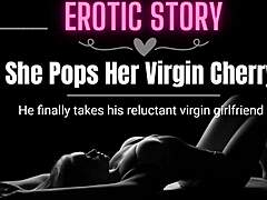 Povestea erotică audio a unei virgine pentru prima dată în film porno