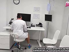 Amateur patient receives professional oral pleasure from his German wife