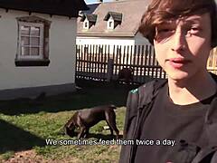 Twink europeu cavalga o pau do parceiro em um vídeo POV