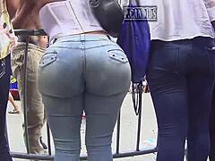 Get a glimpse of a big ass girlfriend in public and get your rocks off