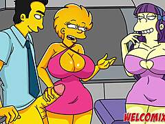 Kompilasi adegan kartun Simpsons yang eksplisit dengan seks oral dan anal