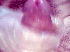 Multiple cumshots from intense edging session