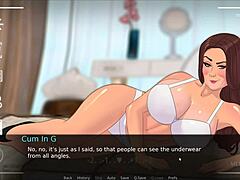 Gömbölyű mostohaanyák csábító fotózása a Lust Legacy hentai játékban
