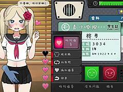 Japanilainen koulutyttö saa rangaistuksen Hentai-pelissä