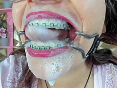 Auro Smith's braces and deepthroat skills on Chaturbate