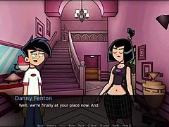 Danny Phantom és Amity Park forró anime játékban