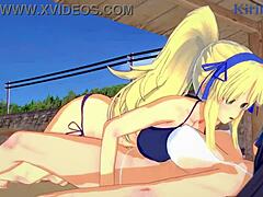 Sensual 3D animation of Boobies and Teen action in Senran Kagura