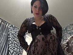 Kinky Mom in High Heels Teases and Denials Her Solo Female